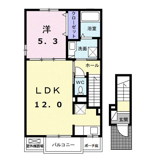 スール　ソレイユ　ココル　Ⅱの間取り