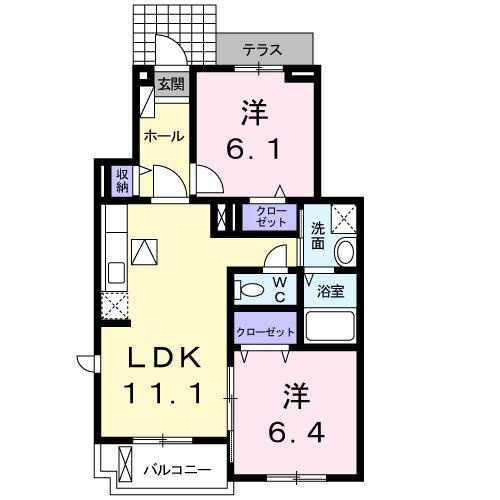 フィオーレＹＳの間取り