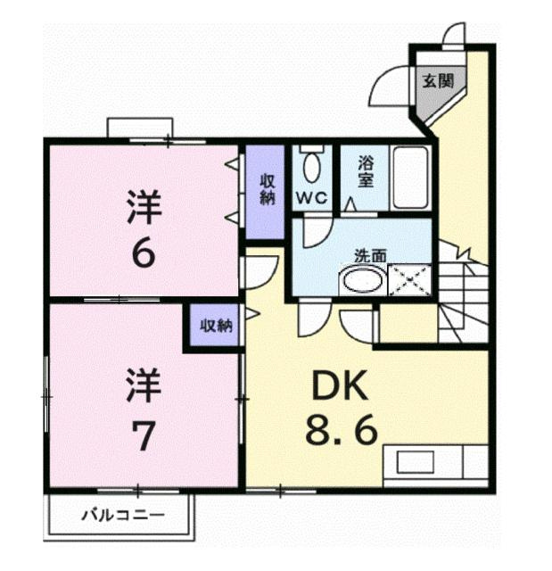 オーブリー西尾の間取り