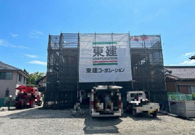 プラス・ウィステリアの外観|建築現場