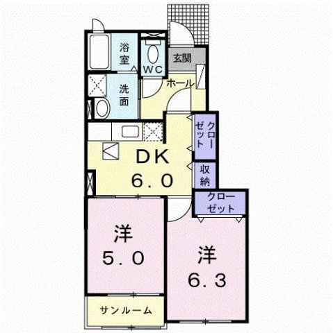 マーブル　Ⅲの間取り