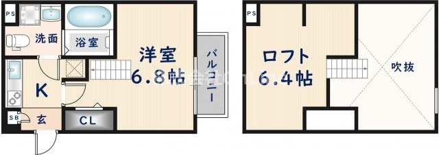 Attic宝持の間取り