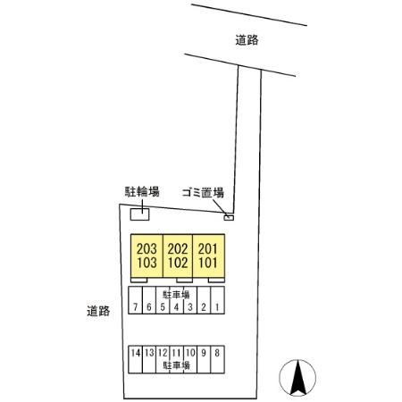 カーサ コモドの区画図