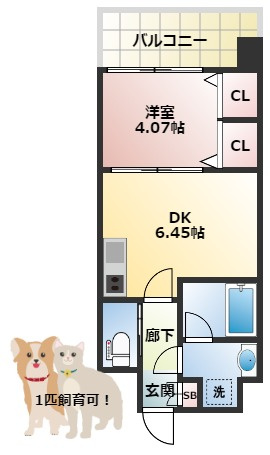 プレジオ布施EUROの間取り