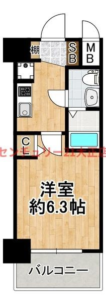 エグゼ大阪BAY CITYの間取り