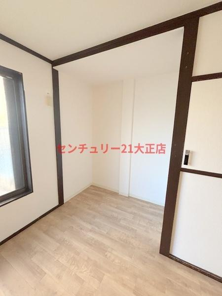 南恩加島テラスハウスの洋室
