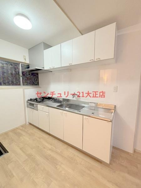 南恩加島テラスハウスのキッチン