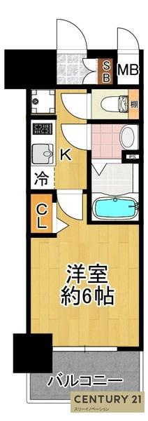グランカリテ大正ドマーニの間取り|★シンプルな１Ｋ★