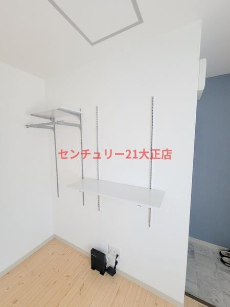 ポートワンの収納|吊り棚あります