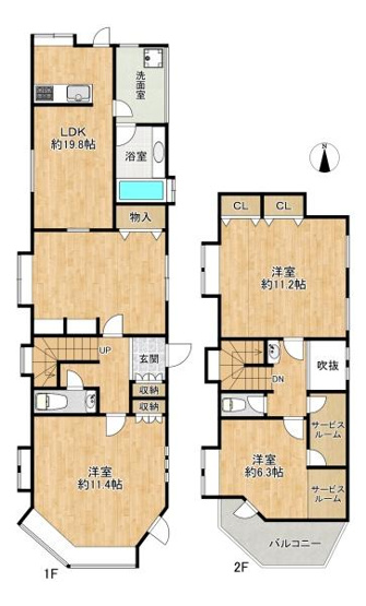 【間取り】 | 垂水区舞子坂3丁目　中古戸建