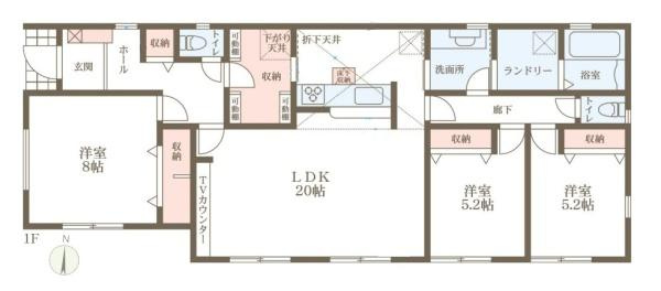 リーブルガーデン林堂 ／新築一戸建の間取り