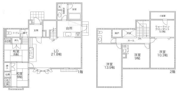 岡崎市細川町窪地・中古戸建