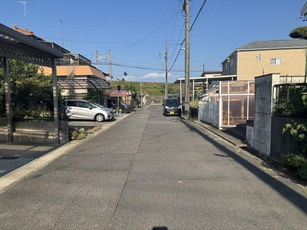 岡崎市美合西町・中古戸建の前面道路含む現地写真|前面道路です。