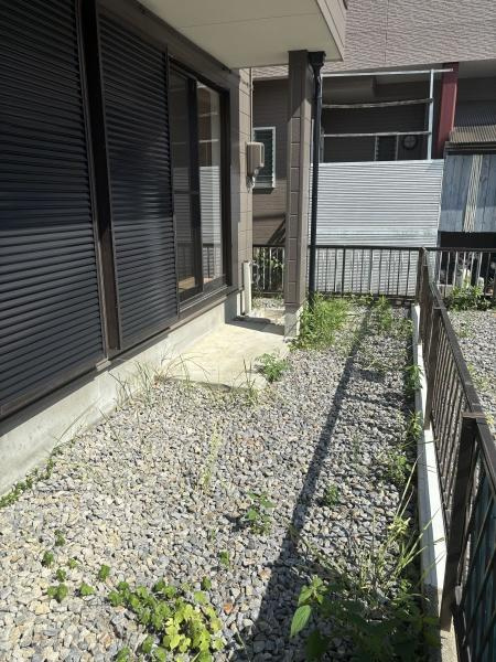 岡崎市矢作町・中古戸建の庭|ウッドデッキやBBQ。想像が膨らむお庭