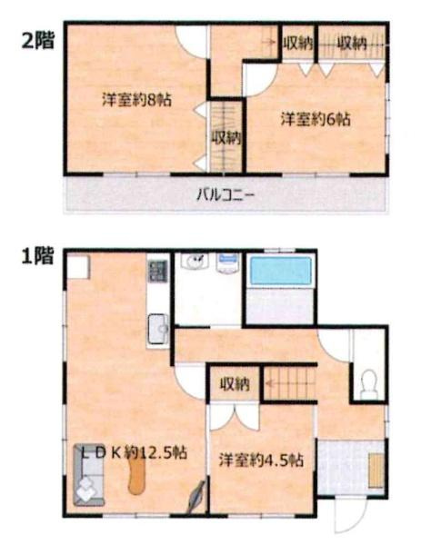 岡崎市本宿町・中古戸建の間取り|間取り図です
