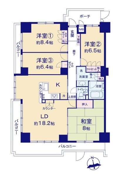 ナイスパークステージ東戸塚の間取り