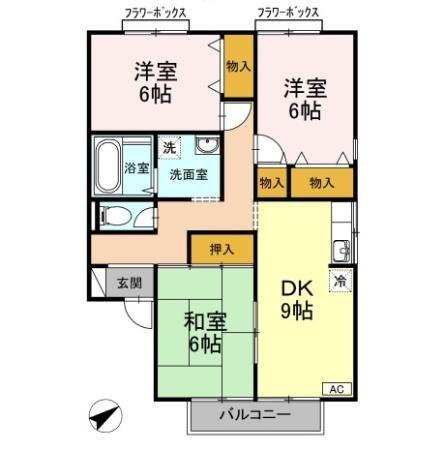 【間取り】 | メルグランデ　Ａ棟