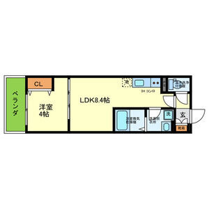 D porta cerezoの間取り