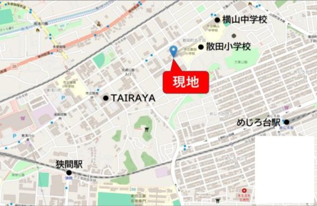 『八王子市土地』八王子市散田町5-26-8【仲介手数料無料】の地図|～仲介手数料無料☆八王子ひなた不動産～八王子市散田町　売地