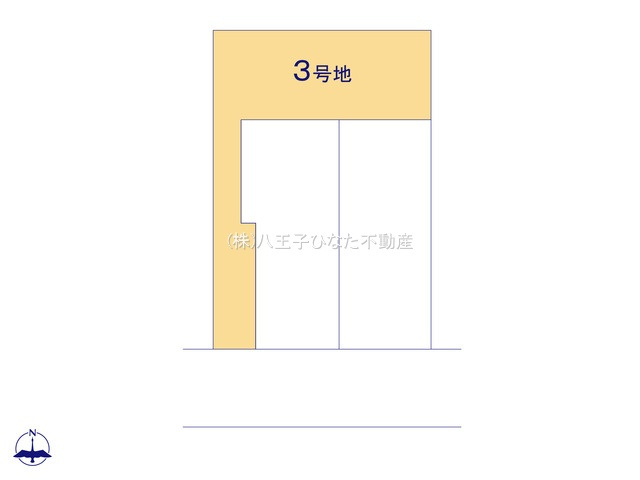 『八王子市土地』八王子市散田町5-26-8【仲介手数料無料】の区画図|～仲介手数料無料☆八王子ひなた不動産～八王子市散田町　売地