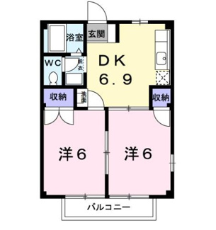 【間取り】 | ガーデンハイツタケダＤ