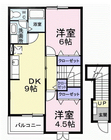 ベルソー　Ａの間取り