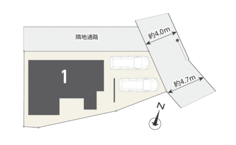 『八王子市新築戸建て』八王子市椚田町275-3【仲介手数料無料】の区画図|～仲介手数料無料☆八王子ひなた不動産～八王子市椚田町　新築戸建て