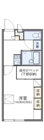 レオパレスｗｉｌｌの間取り|代表的な間取のため実際の間取とは異なる場合があります