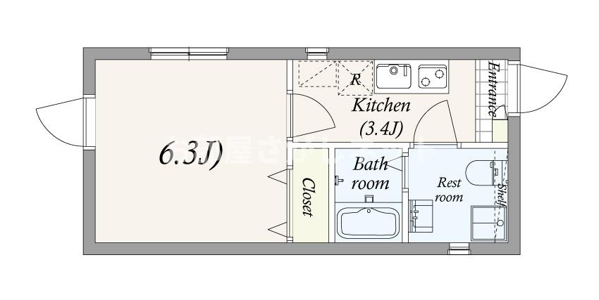 maison SANGUBASHI Ⅰの間取り