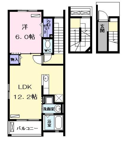 ブリッサ港西Ⅱの間取り