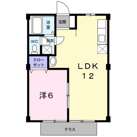 ハイツ石拾の間取り
