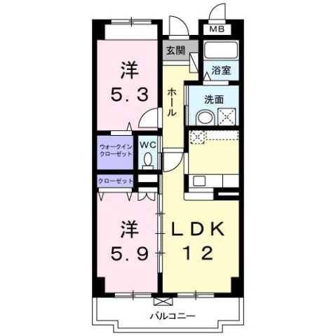 プリーザントの間取り