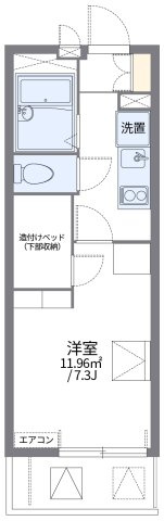 レオパレスヴェール　山口の間取り
