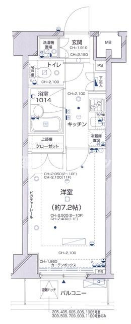 パレステュディオ新宿パークサイドの間取り