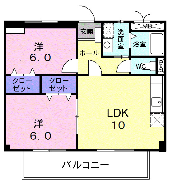 シャルマン篠木の間取り