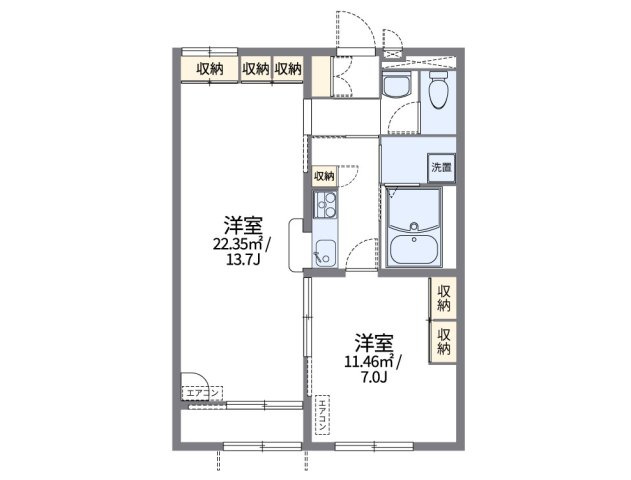 レオパレス柳澤の間取り