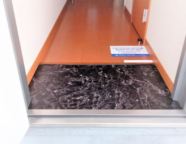 レオパレスオネスティⅤの玄関