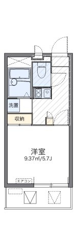 レオパレスオネスティⅤの間取り