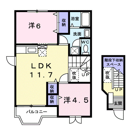 クレストールミカドⅢの間取り