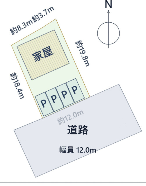 ひたちなか市大字高場の中古一戸建の区画図