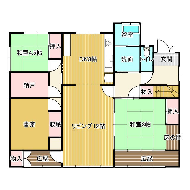 ひたちなか市大字津田の中古一戸建の間取り