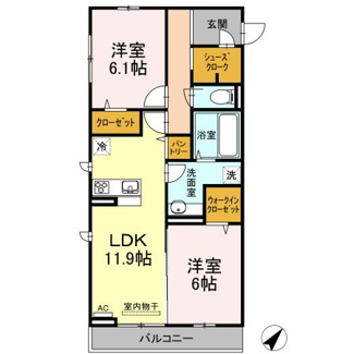 【間取り】 | Regulus(レグルス)A棟 | 間取り図
