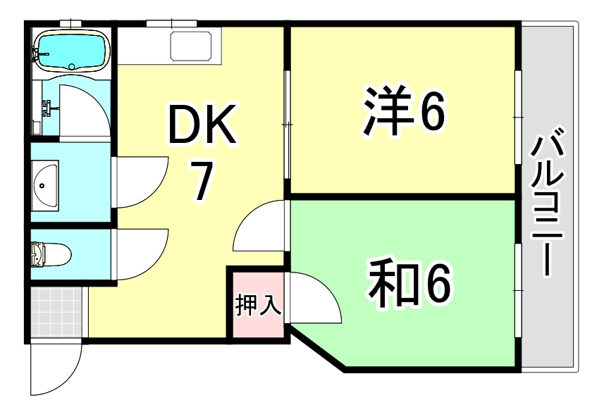 東難波佐野マンションの間取り