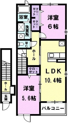 ネオブローテの間取り