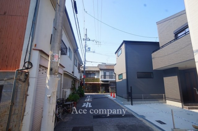 【前面道路含む現地写真】 | 東住吉区照ケ丘矢田3丁目　【3号棟/全7棟】 | 【前面道路：東側幅員4.2ｍ】