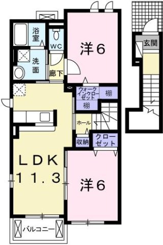 シン．シン．ハウスＣの間取り
