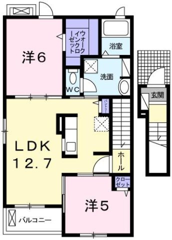 コンフォール安室の間取り