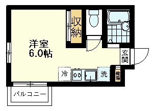 【間取り】 | コーポハイブリッジⅢ