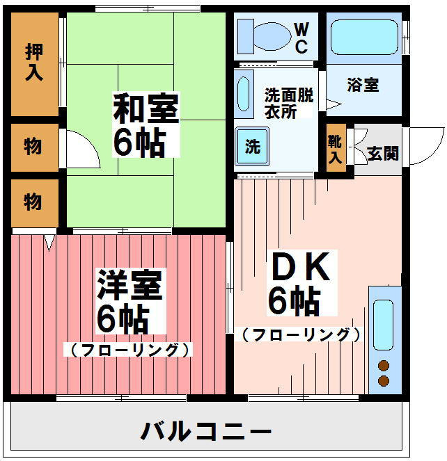 サンハウスの間取り