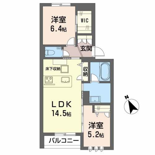 【間取り】 | ベルフィオーレK
